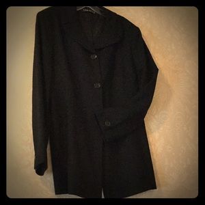 Black Tailored Blazer with Notch Lapel